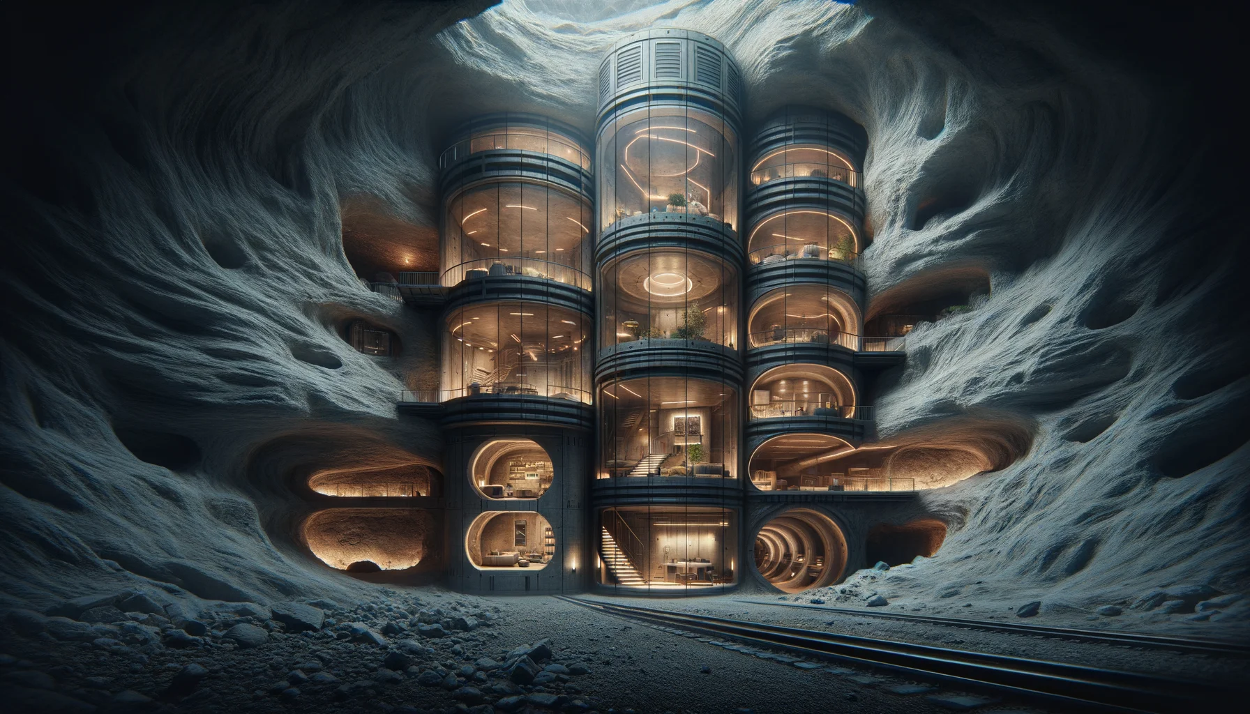 Modular Habitats &mdash; 08 // PROJECT GEO-CORE: SUBTERRANEAN DEPLOYMENT CLASS